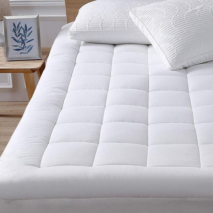 Cooling-mattress-topper-down-alternative-microfiber-fill